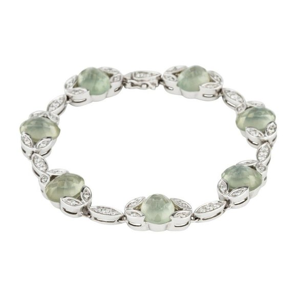 $6995/ NEW / Sonia Bitton / 11.5 CT AAA Moonstone & Diamond Bracelet / 14K - Picture 5 of 6